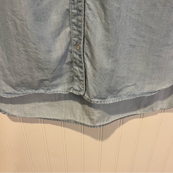 Cloth & Stone Anthropologie two toned Chambray Shirt Dress NO TIE size small - Picture 7 of 15